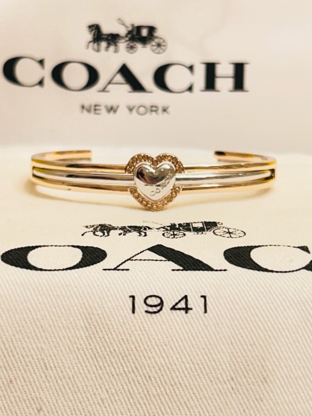 Coach Heart Bracelet